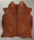 Solid Brown Large Brazilian Cowhide Rug 6'7"H x 5'2"W #B30641 by Hudson Hides