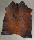 Warm Caramel Large Brazilian Cowhide Rug 6'0"H x 5'2"W #B30643 by Hudson Hides