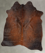 Warm Caramel Large Brazilian Cowhide Rug 6'0"H x 5'2"W #B30643 by Hudson Hides