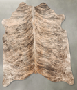 Light Brindle Large Brazilian Cowhide Rug 5'6"H x 5'6"W #B30644 by Hudson Hides