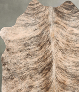 Light Brindle Large Brazilian Cowhide Rug 5'6"H x 5'6"W #B30644 by Hudson Hides