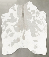 Medium Grey Medium Brazilian Cowhide Rug 3'11"H x 4'5"W #B30650 by Hudson Hides