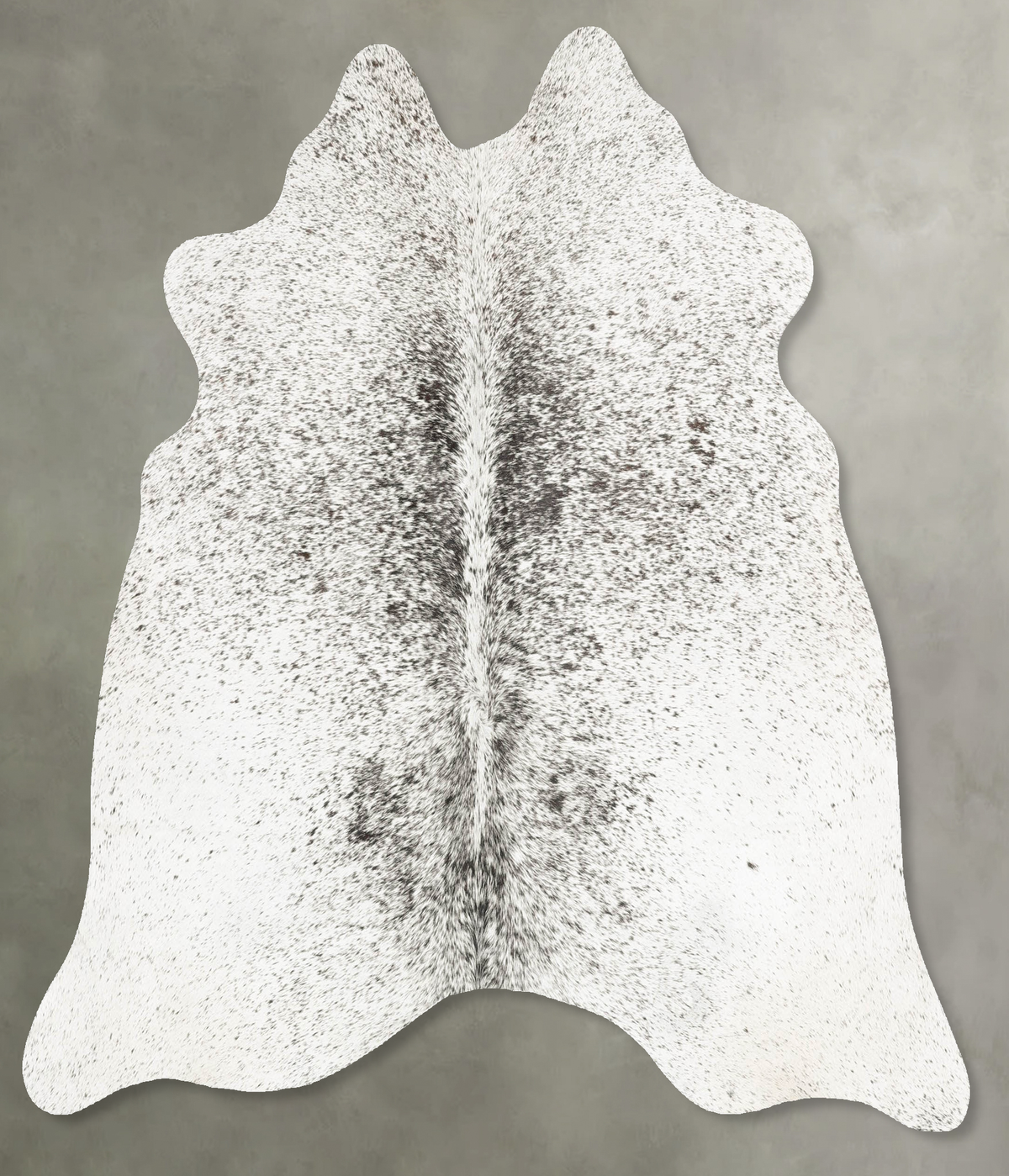 Salt and Pepper Black Cowhide Rug #B30651