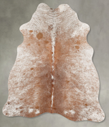Salt and Pepper Brown Medium Brazilian Cowhide Rug 5'6"H x 4'3"W #B30652 by Hudson Hides