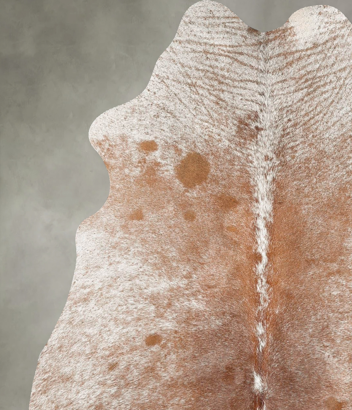 Salt and Pepper Brown Cowhide Rug #B30652