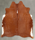 Brown and White Regular Large Brazilian Cowhide Rug 6'1"H x 5'6"W #B30654 by Hudson Hides