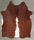 Brown and White Regular Large Brazilian Cowhide Rug 5'10"H x 5'5"W #B30655 by Hudson Hides