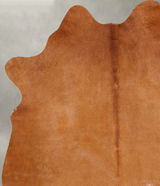 Solid Brown Medium Brazilian Cowhide Rug 6'2"H x 4'8"W #B30656 by Hudson Hides