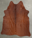 Solid Brown Large Brazilian Cowhide Rug 5'9"H x 5'3"W #B30658 by Hudson Hides