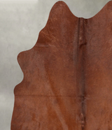 Solid Brown Large Brazilian Cowhide Rug 5'9"H x 5'3"W #B30658 by Hudson Hides