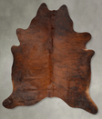 Medium Brindle XX-Large Brazilian Cowhide Rug 8'3"H x 6'9"W #B30660 by Hudson Hides