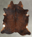 Dark Brindle XX-Large Brazilian Cowhide Rug 8'6"H x 7'0"W #B30661 by Hudson Hides