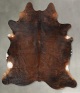 Dark Brindle XX-Large Brazilian Cowhide Rug 8'6"H x 7'0"W #B30661 by Hudson Hides