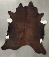Dark Brindle XX-Large Brazilian Cowhide Rug 8'1"H x 7'4"W #B30662 by Hudson Hides