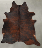 Dark Brindle XX-Large Brazilian Cowhide Rug 8'0"H x 6'6"W #B30663 by Hudson Hides
