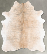 Light Brindle Large Brazilian Cowhide Rug 6'2"H x 5'8"W #B30664 by Hudson Hides