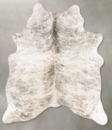 Light Brindle Large Brazilian Cowhide Rug 6'0"H x 5'1"W #B30666 by Hudson Hides