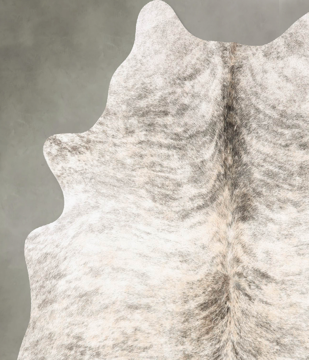 Light Brindle Large Brazilian Cowhide Rug 6'0"H x 5'1"W #B30666 by Hudson Hides