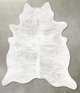 Grey Brindle XX-Large Brazilian Cowhide Rug 7'10"H x 6'11"W #B30671 by Hudson Hides