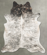 Grey Brindle XX-Large Brazilian Cowhide Rug 7'5"H x 6'10"W #B30674 by Hudson Hides