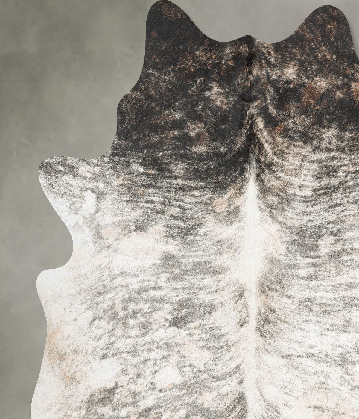 Grey Brindle XX-Large Brazilian Cowhide Rug 7'5"H x 6'10"W #B30674 by Hudson Hides