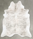 Grey Brindle XX-Large Brazilian Cowhide Rug 7'9"H x 6'10"W #B30675 by Hudson Hides