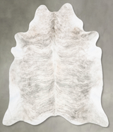 Grey Brindle XX-Large Brazilian Cowhide Rug 7'9"H x 6'10"W #B30675 by Hudson Hides