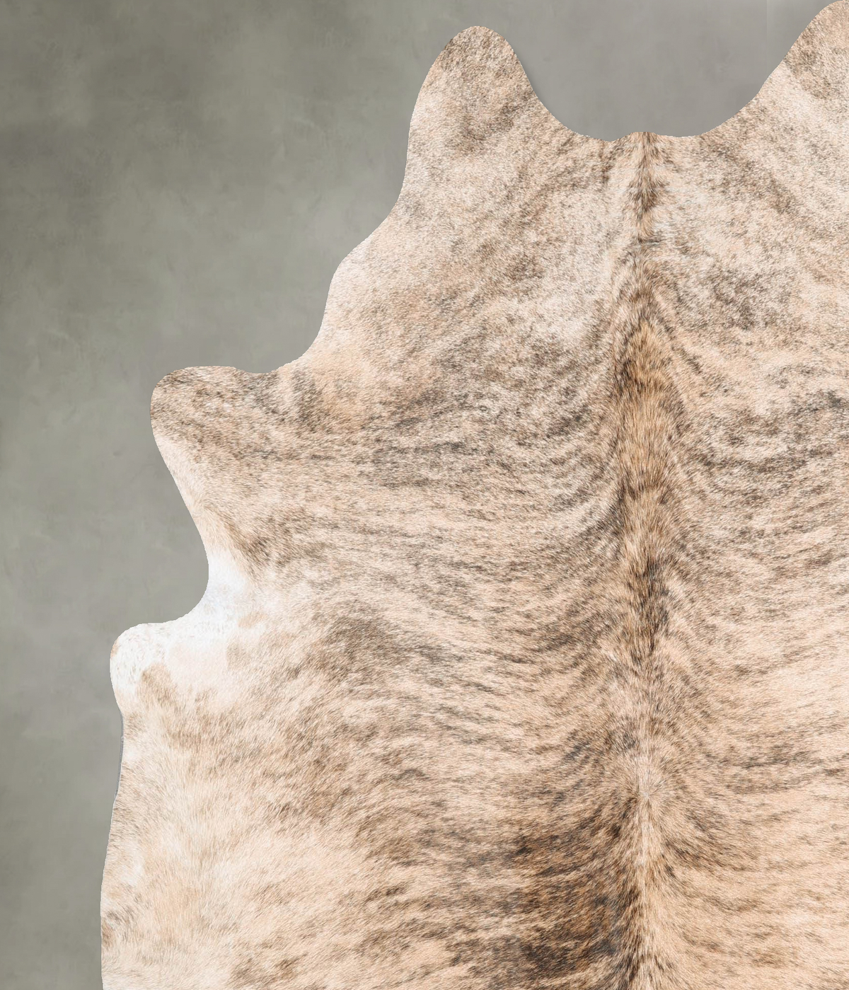 Light Brindle X-Large Brazilian Cowhide Rug 7'2"H x 6'7"W #B30677 by Hudson Hides