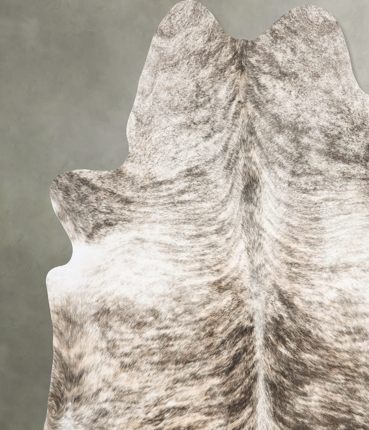 Light Brindle XX-Large Brazilian Cowhide Rug 8'4"H x 7'9"W #B30679 by Hudson Hides