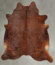 Medium Brindle X-Large Brazilian Cowhide Rug 7'6"H x 6'5"W #B30681 by Hudson Hides