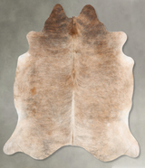 Light Brindle X-Large Brazilian Cowhide Rug 7'0"H x 6'8"W #B30685 by Hudson Hides