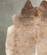 Light Brindle X-Large Brazilian Cowhide Rug 7'0"H x 6'8"W #B30685 by Hudson Hides