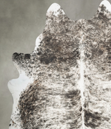 Grey Brindle XX-Large Brazilian Cowhide Rug 8'6"H x 7'6"W #B30688 by Hudson Hides