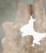 Taupe Medium Brazilian Cowhide Rug 5'0"H x 4'4"W #B30692 by Hudson Hides