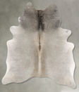 Grey with Beige Medium Brazilian Cowhide Rug 6'0"H x 4'11"W #B30694 by Hudson Hides