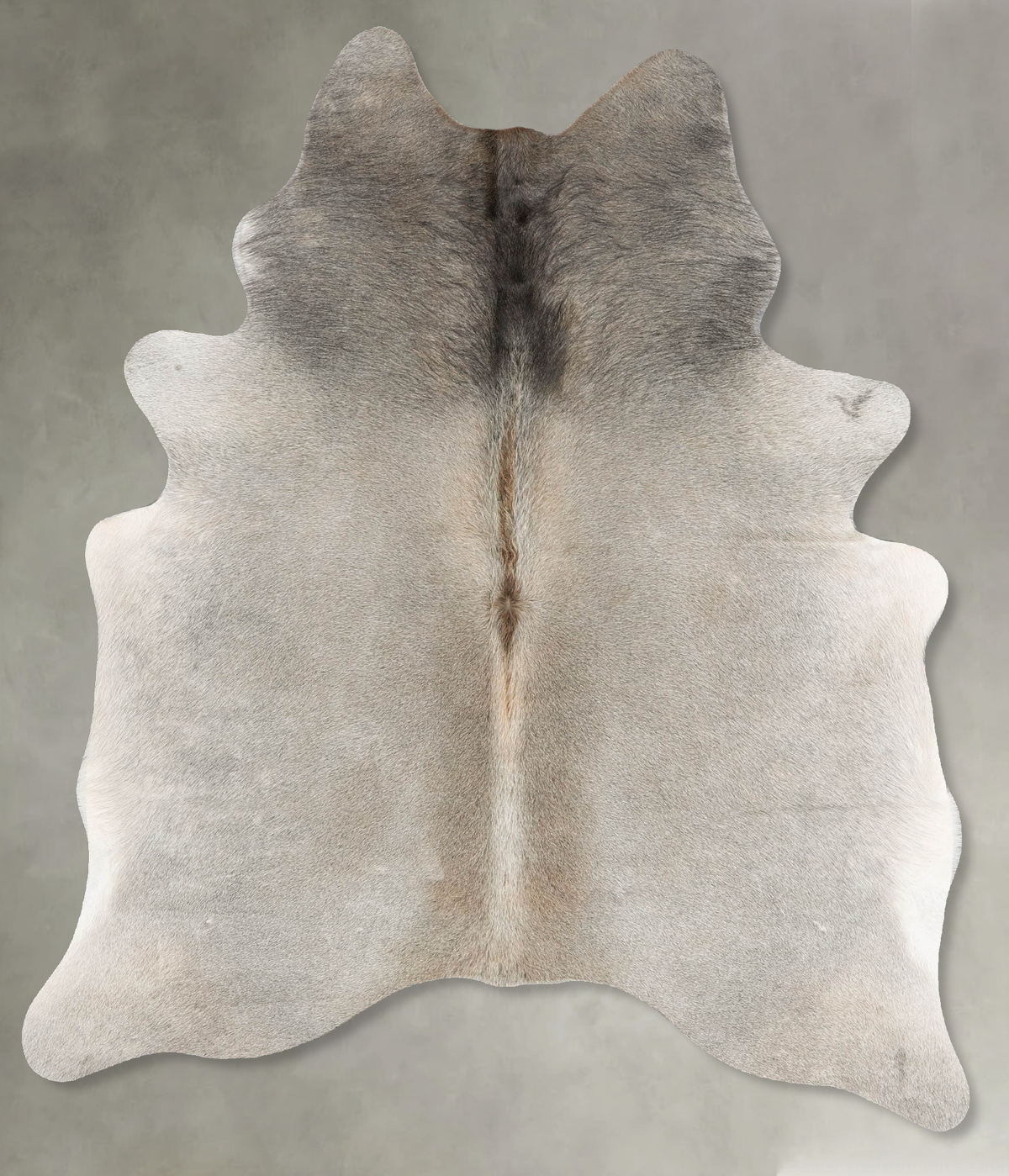 Grey with Beige Cowhide Rug #B30694