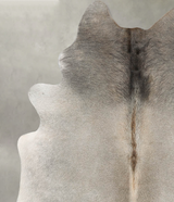 Grey with Beige Medium Brazilian Cowhide Rug 6'0"H x 4'11"W #B30694 by Hudson Hides