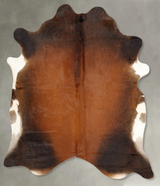 Warm Caramel Large Brazilian Cowhide Rug 6'7"H x 5'8"W #B30695 by Hudson Hides
