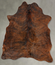 Medium Brindle Large Brazilian Cowhide Rug 6'5"H x 5'2"W #B30697 by Hudson Hides