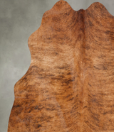 Medium Brindle Large Brazilian Cowhide Rug 6'0"H x 5'11"W #B30698 by Hudson Hides