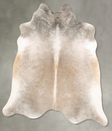 Grey with Beige Large Brazilian Cowhide Rug 6'6"H x 5'9"W #B30699 by Hudson Hides
