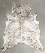 Light Brindle XX-Large Brazilian Cowhide Rug 7'8"H x 7'5"W #B30700 by Hudson Hides