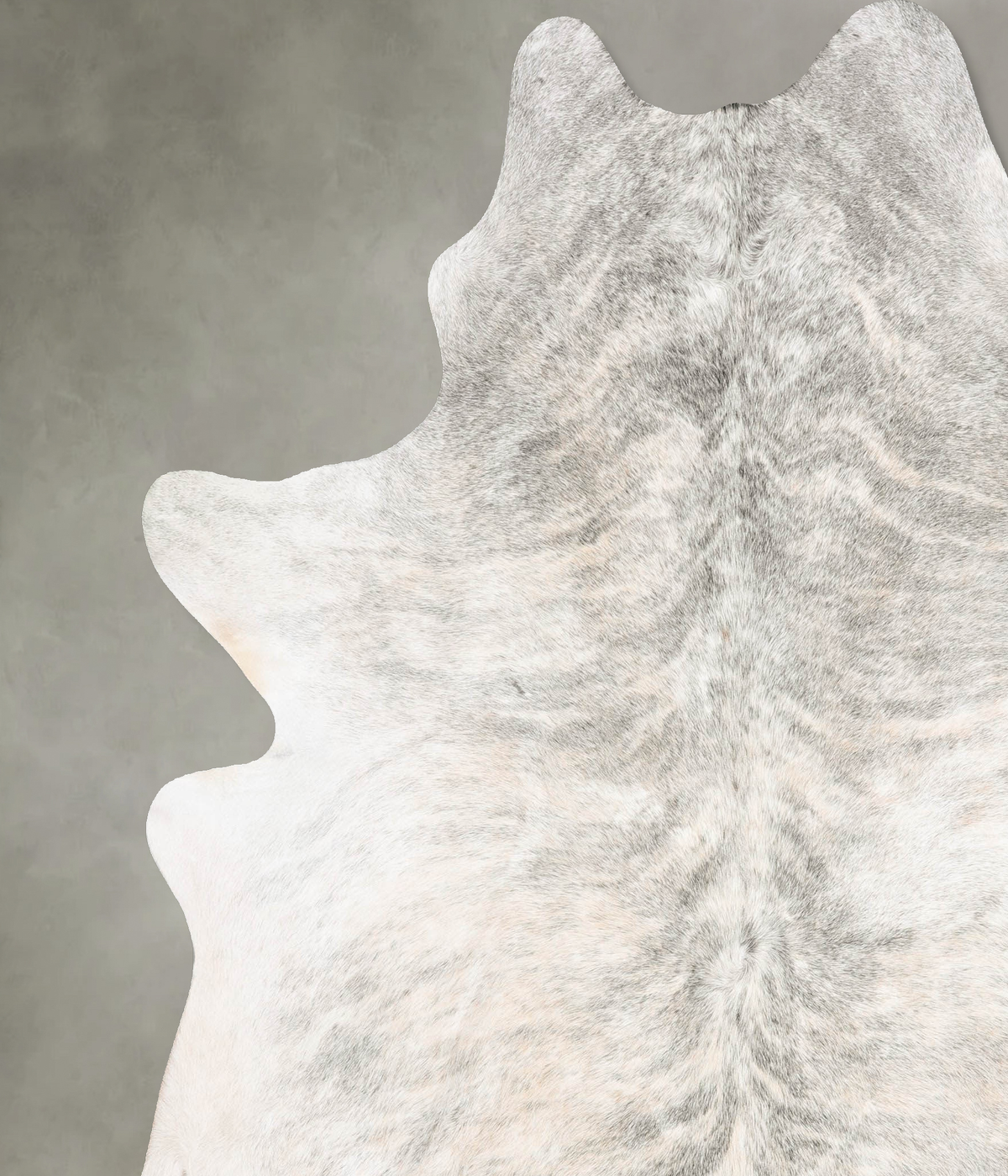 Grey Brindle XX-Large Brazilian Cowhide Rug 8'0"H x 7'0"W #B30701 by Hudson Hides