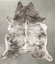 Grey Brindle XX-Large Brazilian Cowhide Rug 8'3"H x 6'11"W #B30703 by Hudson Hides