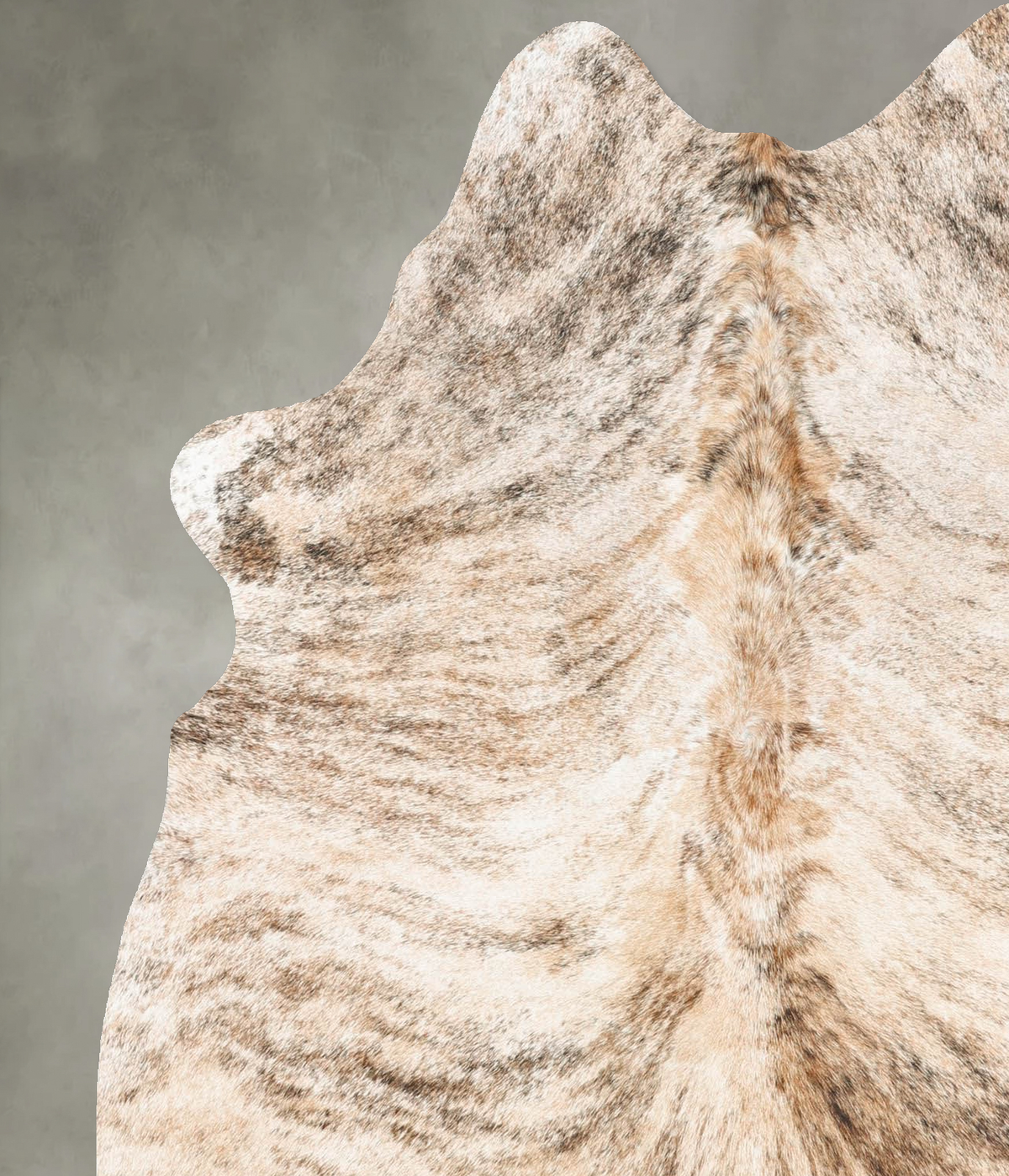 Light Brindle Large Brazilian Cowhide Rug 6'2"H x 5'1"W #B30705 by Hudson Hides