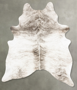 Light Brindle X-Large Brazilian Cowhide Rug 7'8"H x 6'1"W #B30706 by Hudson Hides