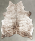 Light Brindle Large Brazilian Cowhide Rug 6'7"H x 4'11"W #B30707 by Hudson Hides