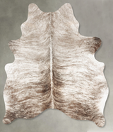 Light Brindle Large Brazilian Cowhide Rug 6'7"H x 4'11"W #B30707 by Hudson Hides