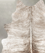 Light Brindle Large Brazilian Cowhide Rug 6'7"H x 4'11"W #B30707 by Hudson Hides