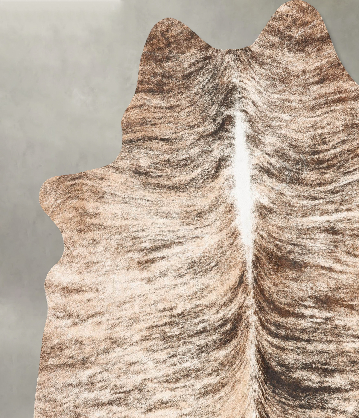 Light Brindle Large Brazilian Cowhide Rug 6'9"H x 5'9"W #B30708 by Hudson Hides